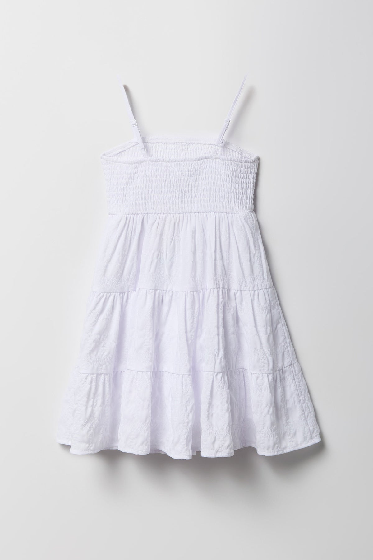 Vue alternative 2. Robe volantée smockée en chiffon pour fille