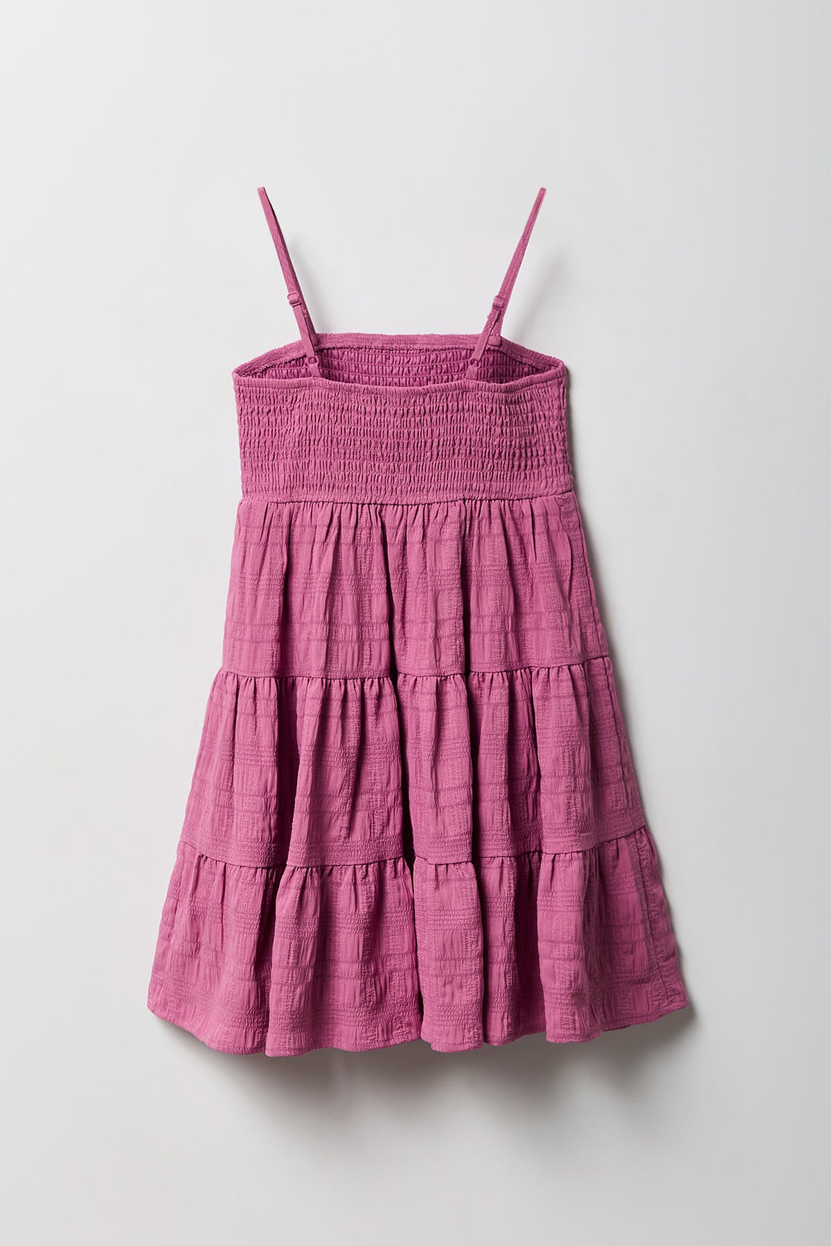 Vue alternative 2. Robe volantée smockée en chiffon pour fille