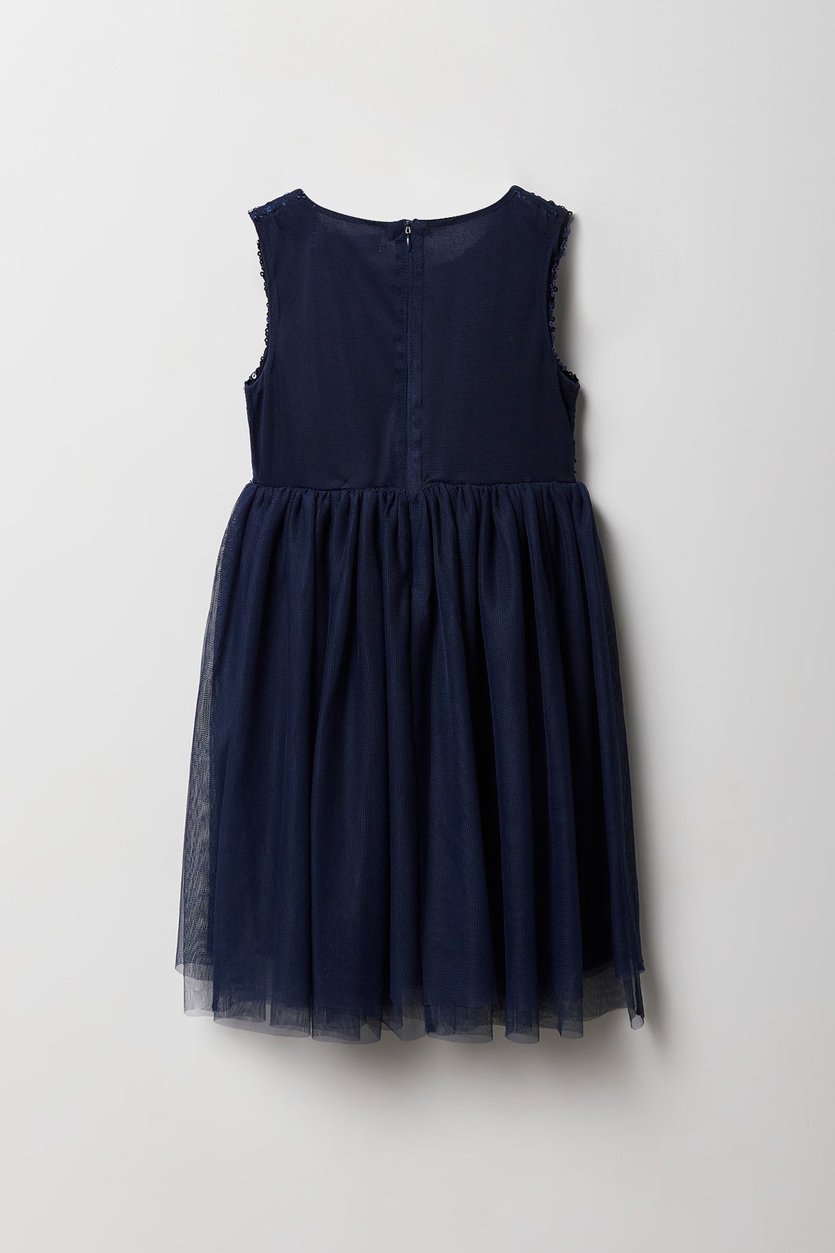 Vue alternative 2. Robe à jupe virevoltante en tulle avec paillettes pour fille