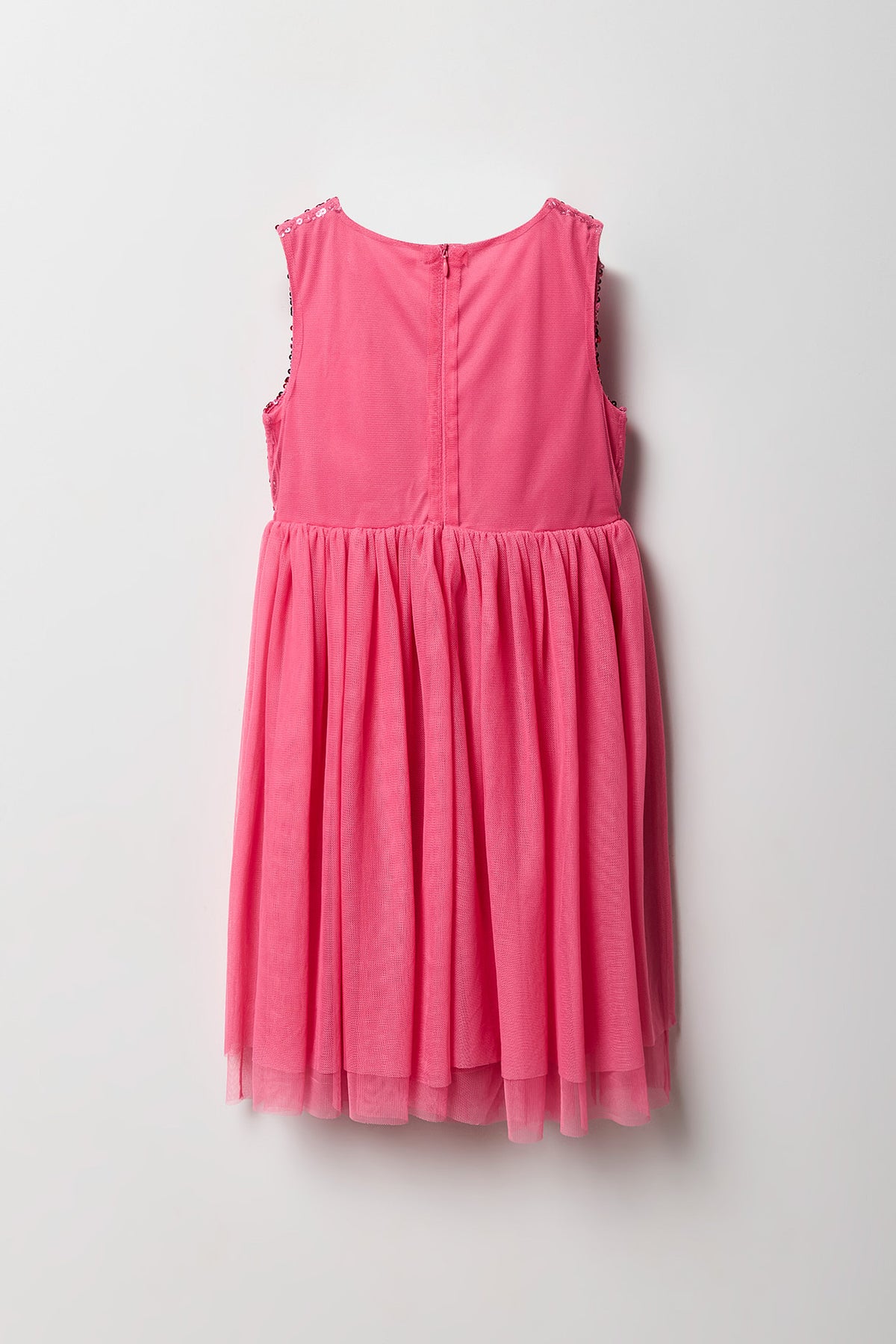 Vue alternative 2. Robe à jupe virevoltante en tulle avec paillettes pour fille