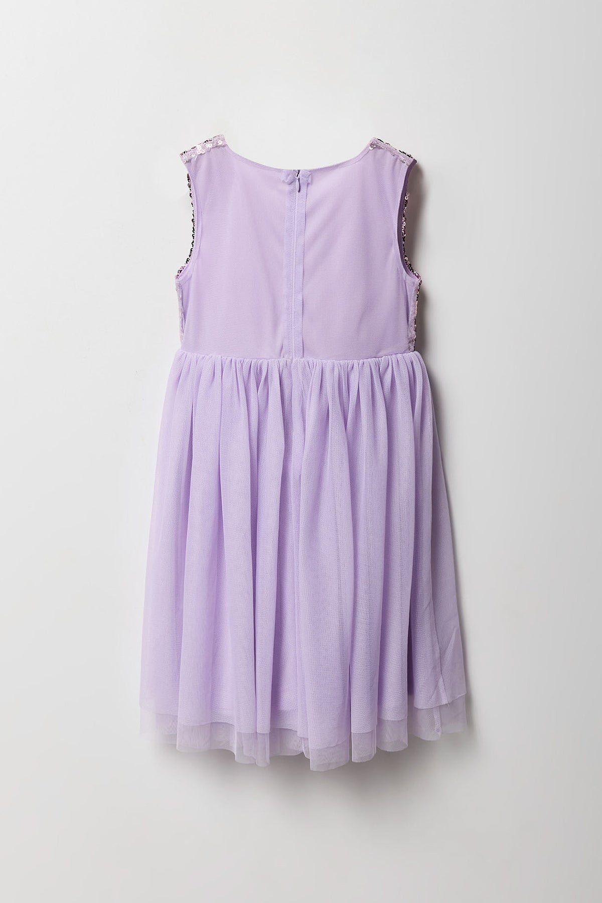Vue alternative 2. Robe à jupe virevoltante en tulle avec paillettes pour fille