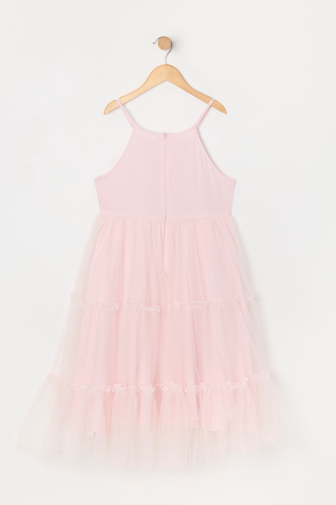 Girls Sequin Tulle Tiered Dress