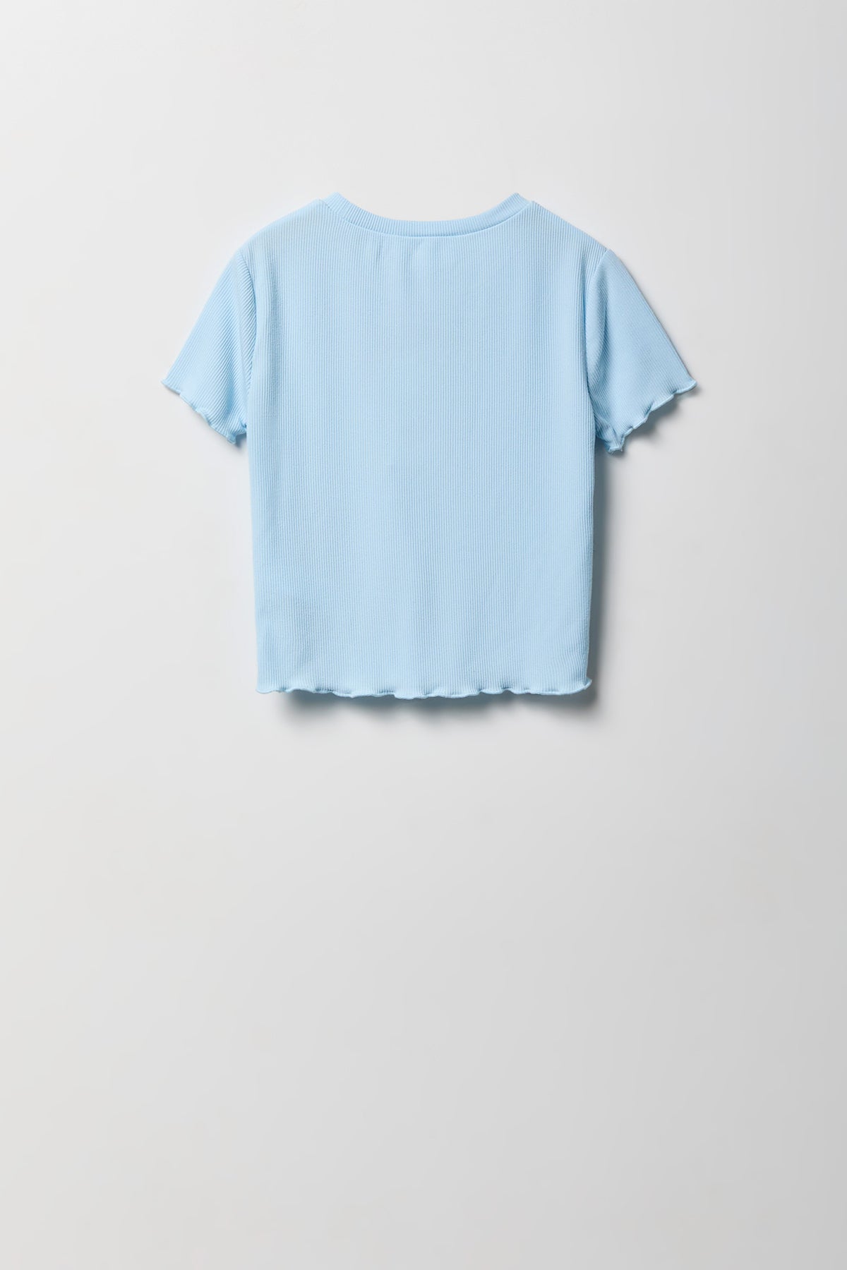 Alt View 3. Girls Graphic T-Shirt & Tiered Skort Set - Light Blue
