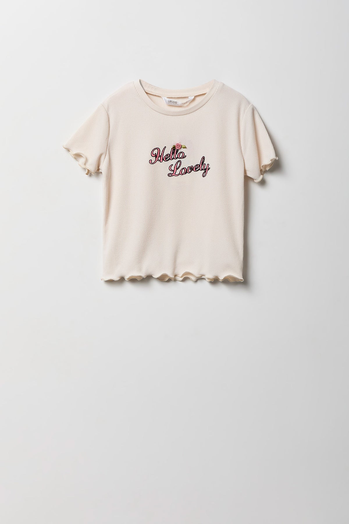 Alt View 2. Girls Graphic T-Shirt & Tiered Skort Set - Royal Blue