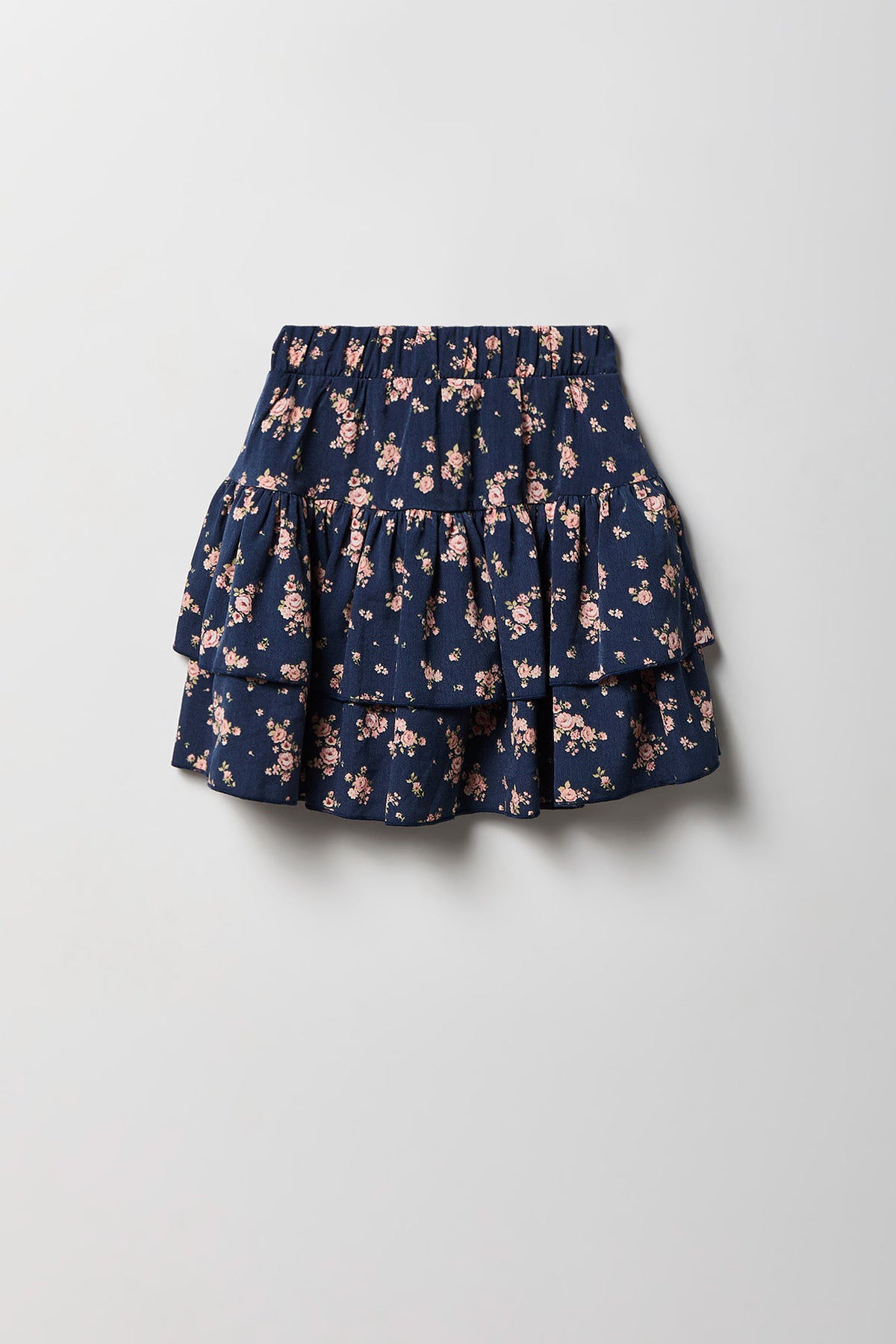 Alt View 4. Girls Graphic T-Shirt & Tiered Skort Set - Royal Blue