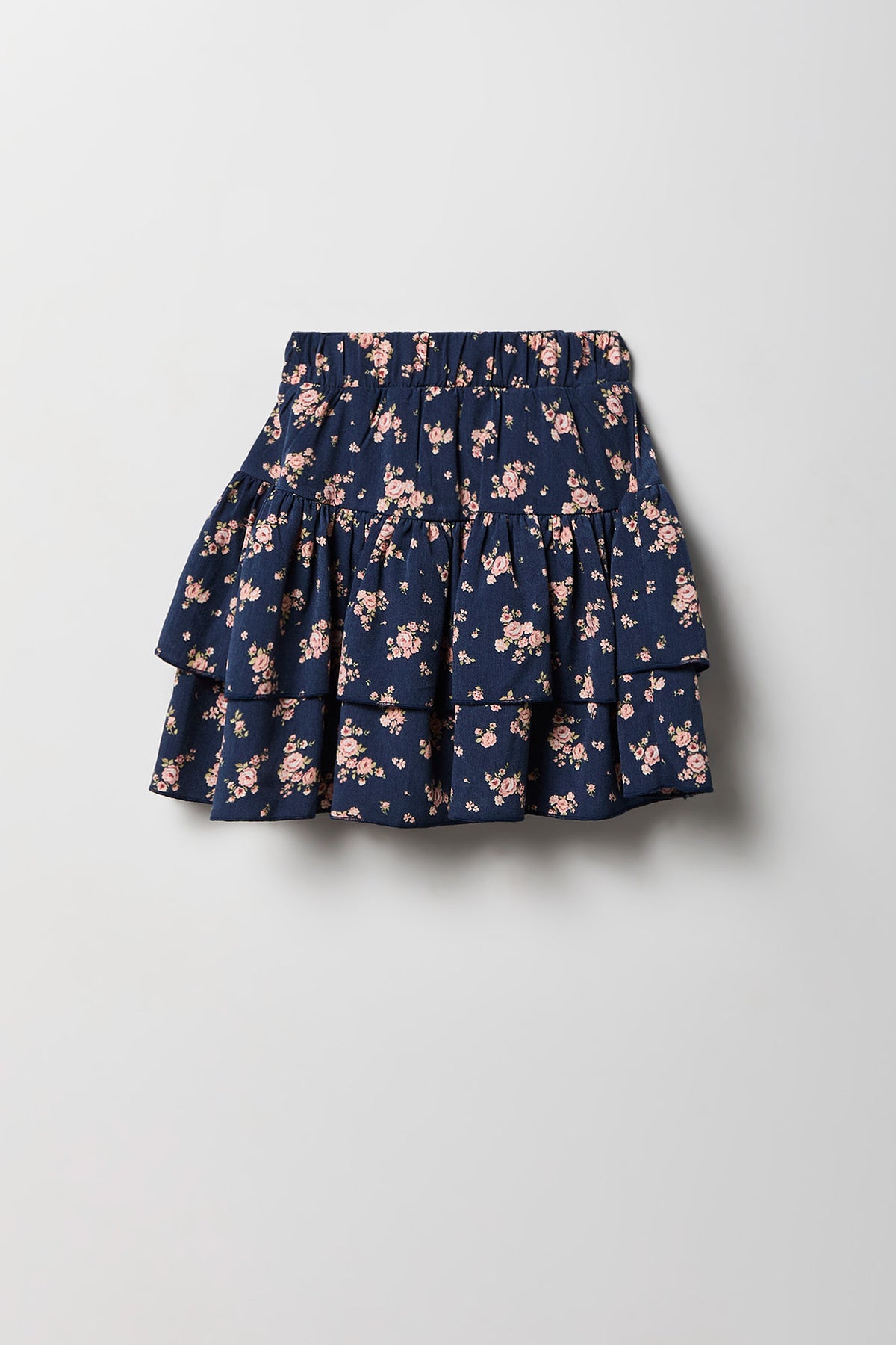 Alt View 5. Girls Graphic T-Shirt & Tiered Skort Set - Royal Blue