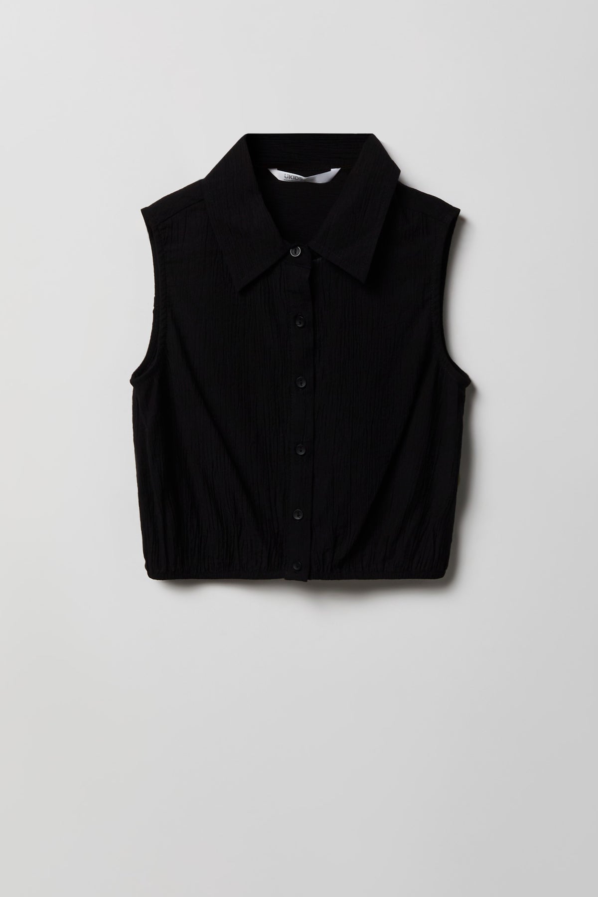 Vue alternative 2. Ensemble avec veste boutonnée texturée et pantalon pour fille