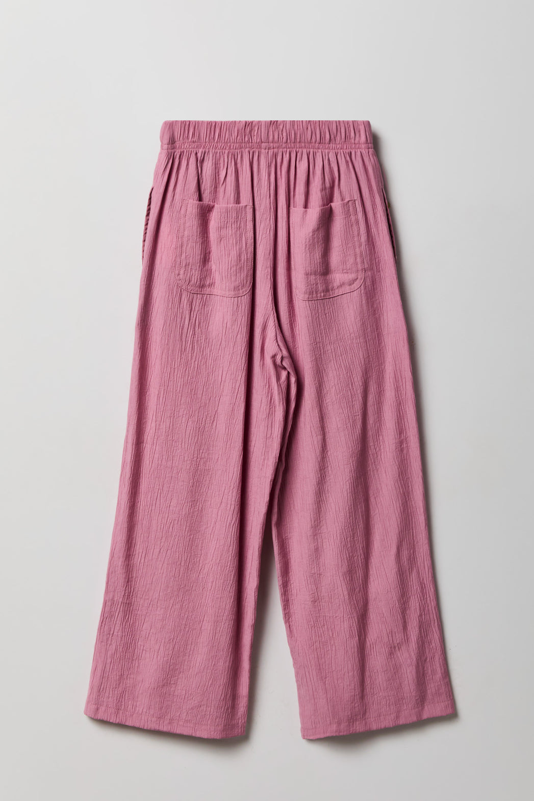 Alt View 5. Girls Textured Button-Up Vest & Pant Set - Mauve