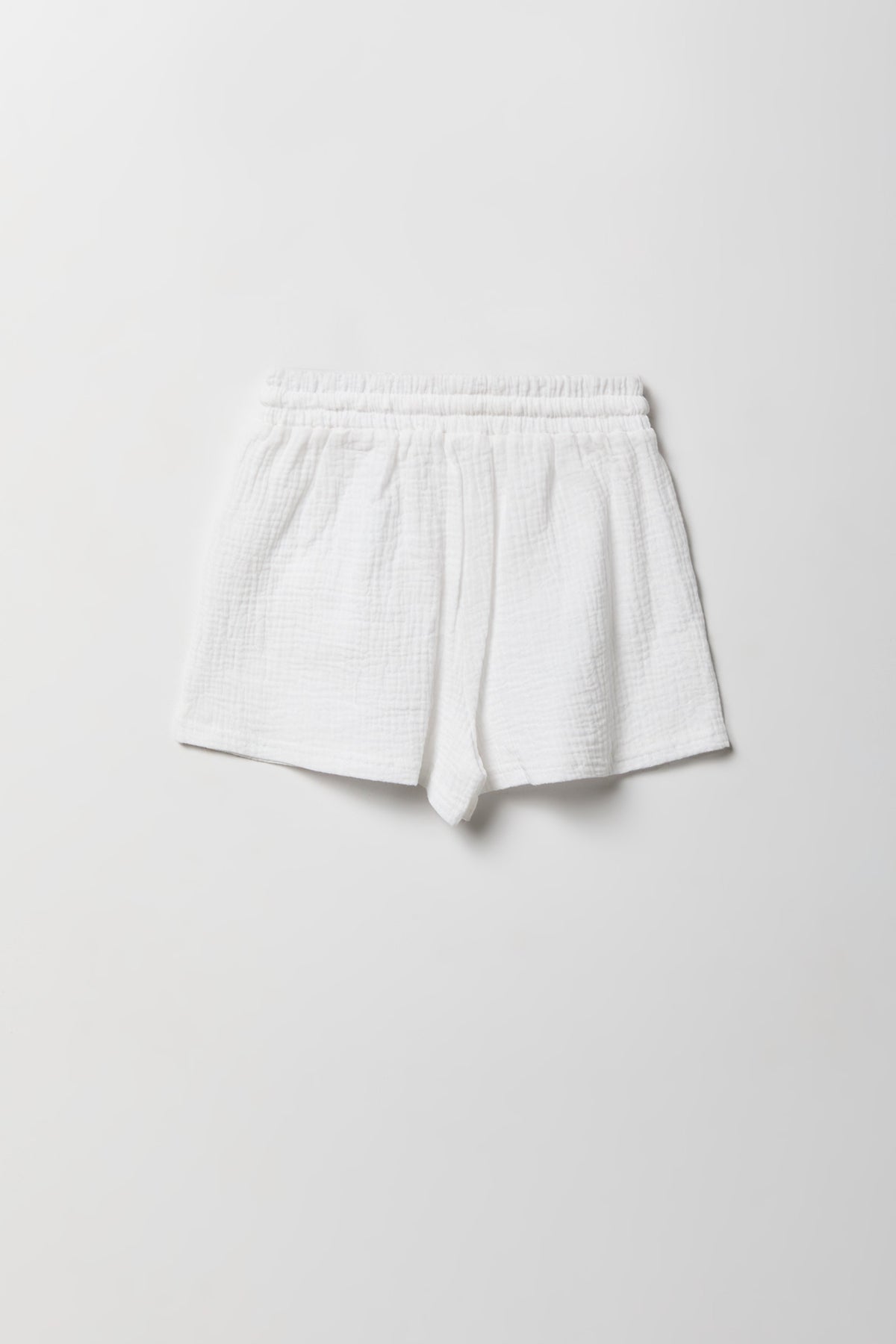 Alt View 5. Girls Gauze Button-Up Top & Short Set - White