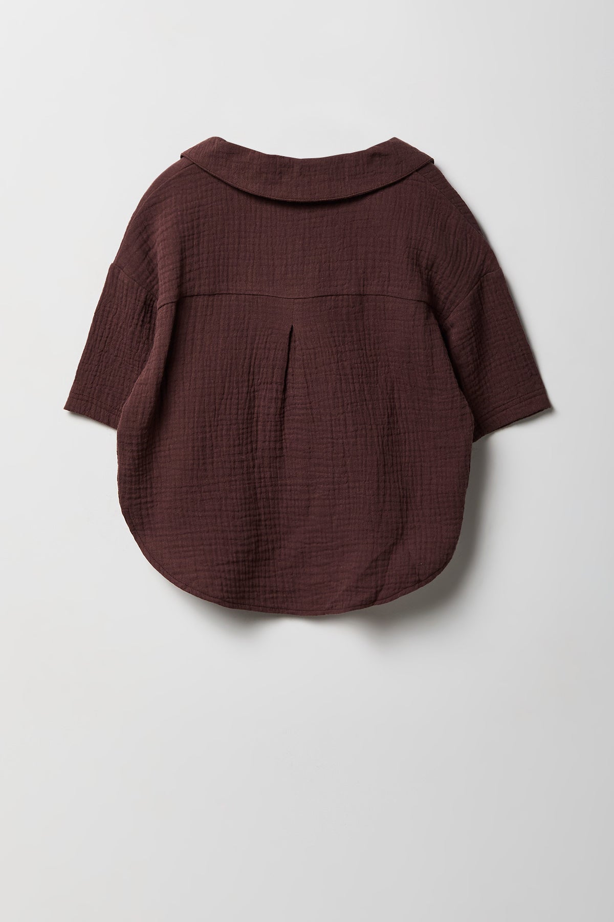Vue alternative 3. Ensemble avec haut boutonné en gaze et short pour fille