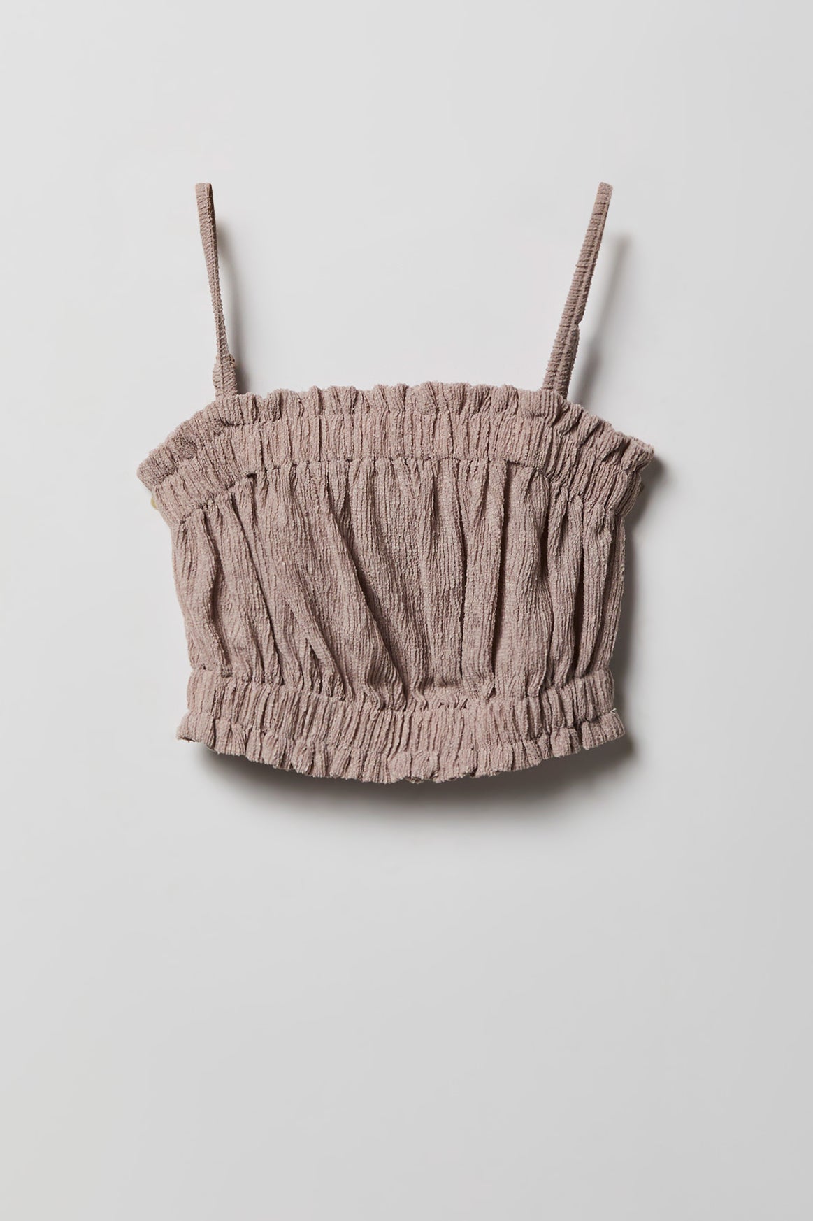 Alt View 2. Girls Textured Tank & Pant Set - Natural