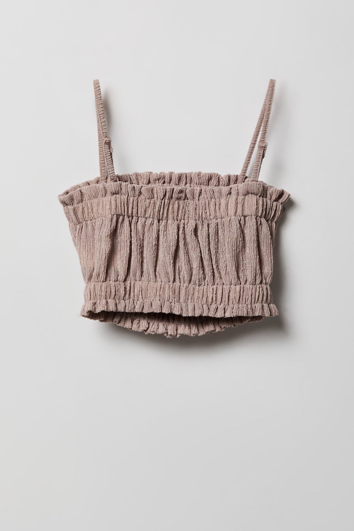 Alt View 3. Girls Textured Tank & Pant Set - Natural
