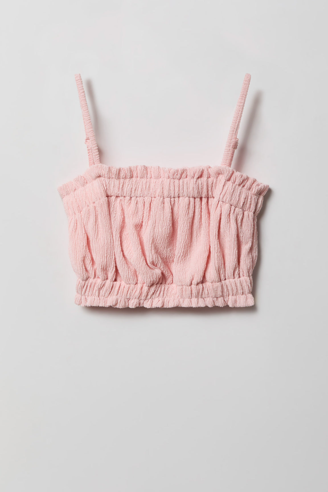 Alt View 2. Girls Textured Tank & Pant Set - Rose