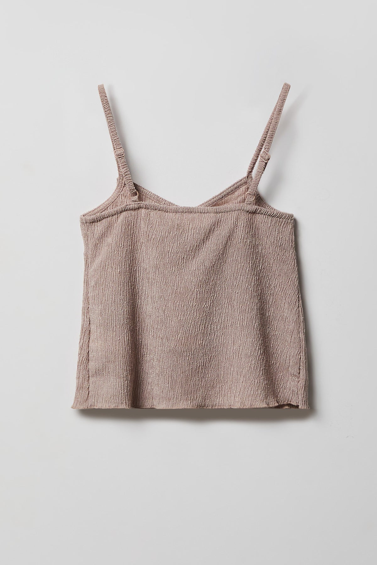 Alt View 3. Girls Textured Tank & Skirt Set - Natural