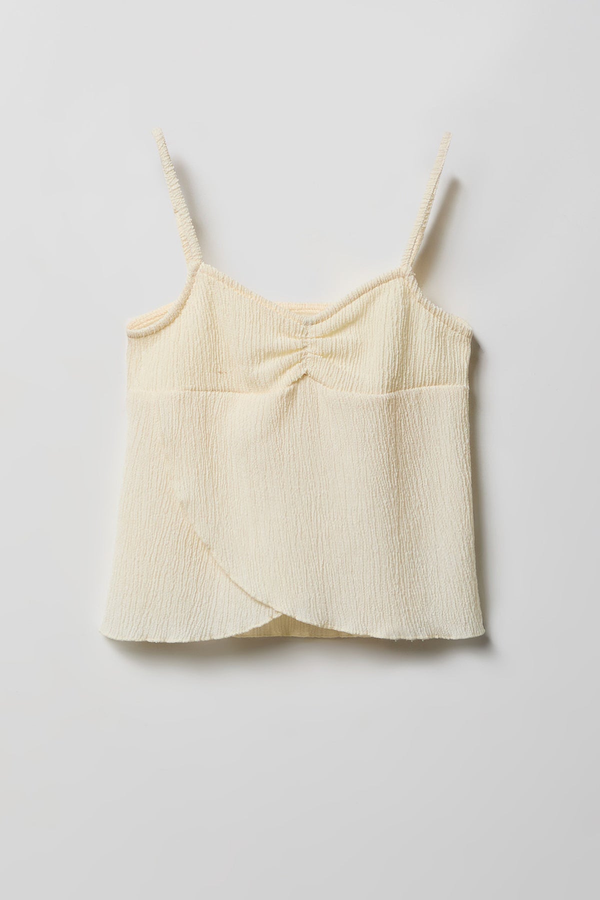Alt View 2. Girls Textured Tank & Skirt Set - Ivory