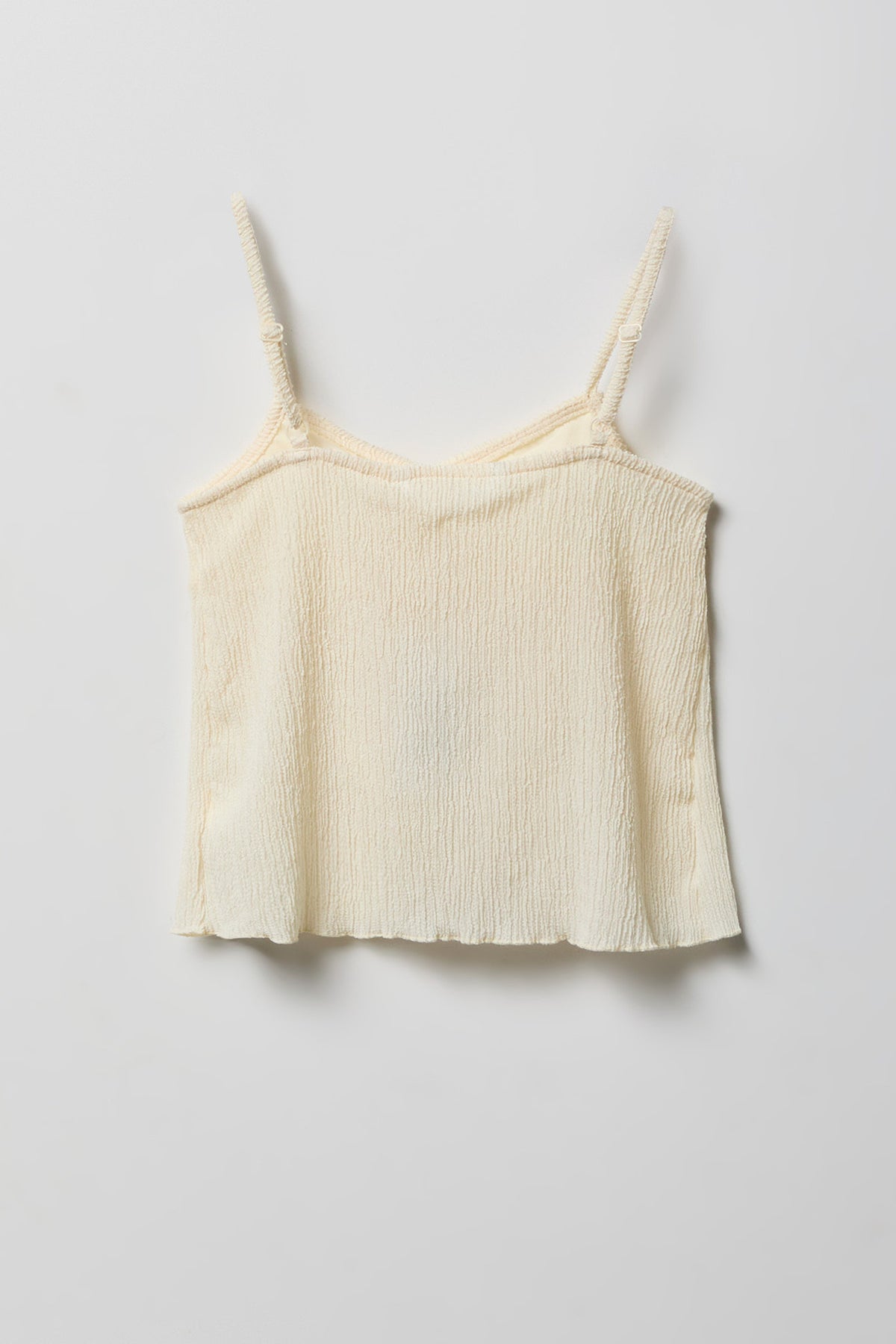 Alt View 3. Girls Textured Tank & Skirt Set - Ivory