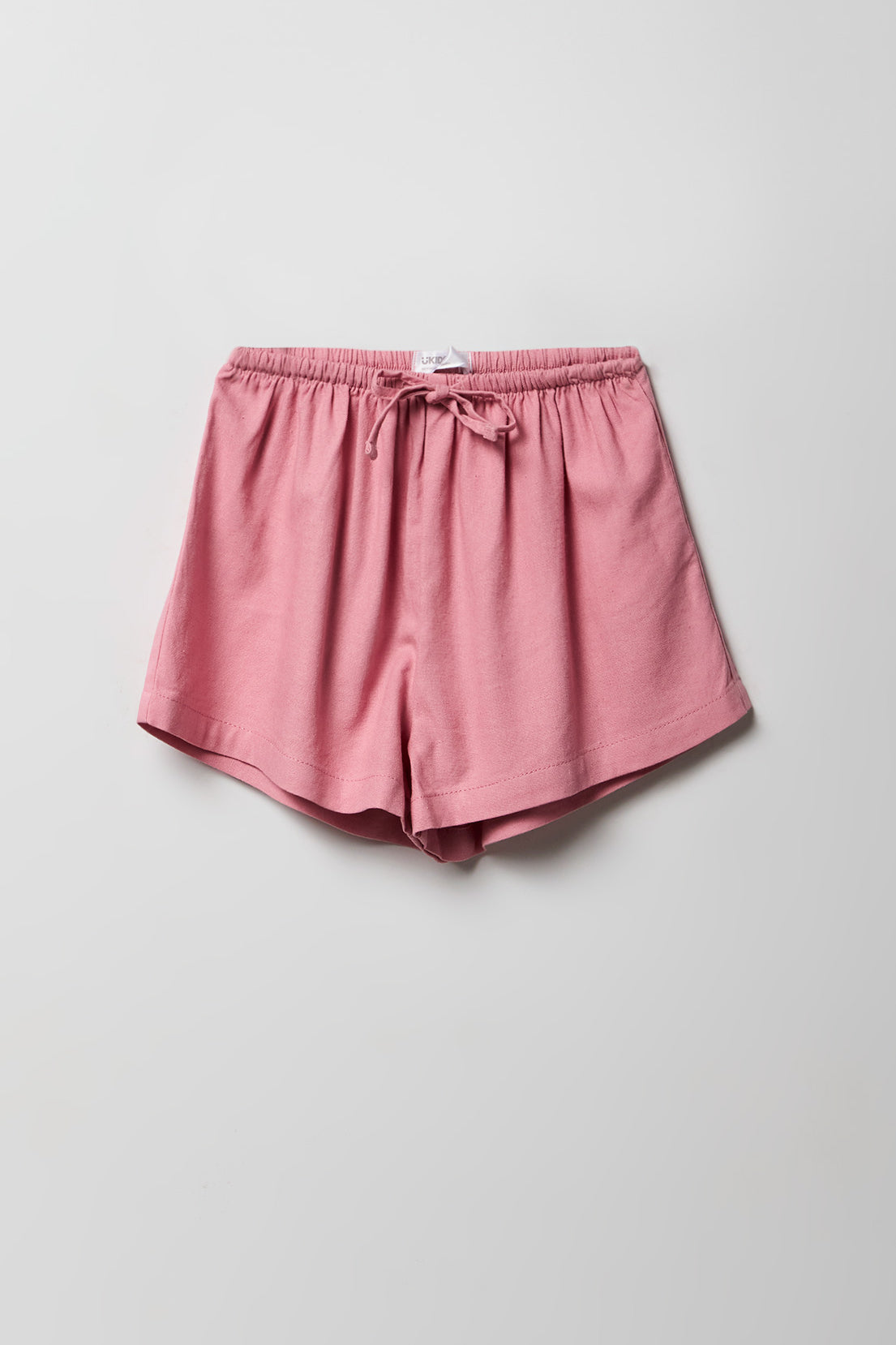 Girls Linen-Blend Short - Pink