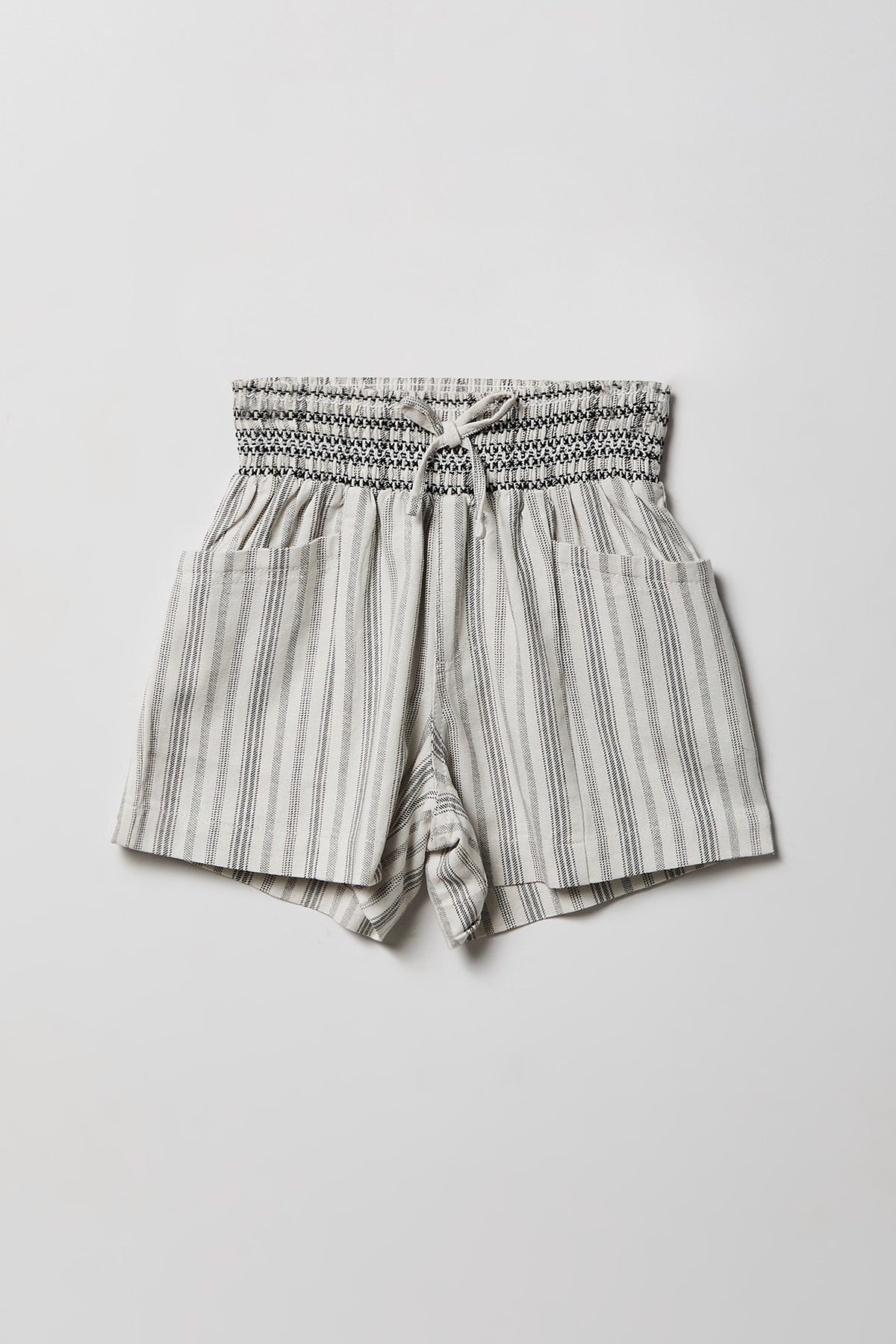 Short en mélange de lin pour fille