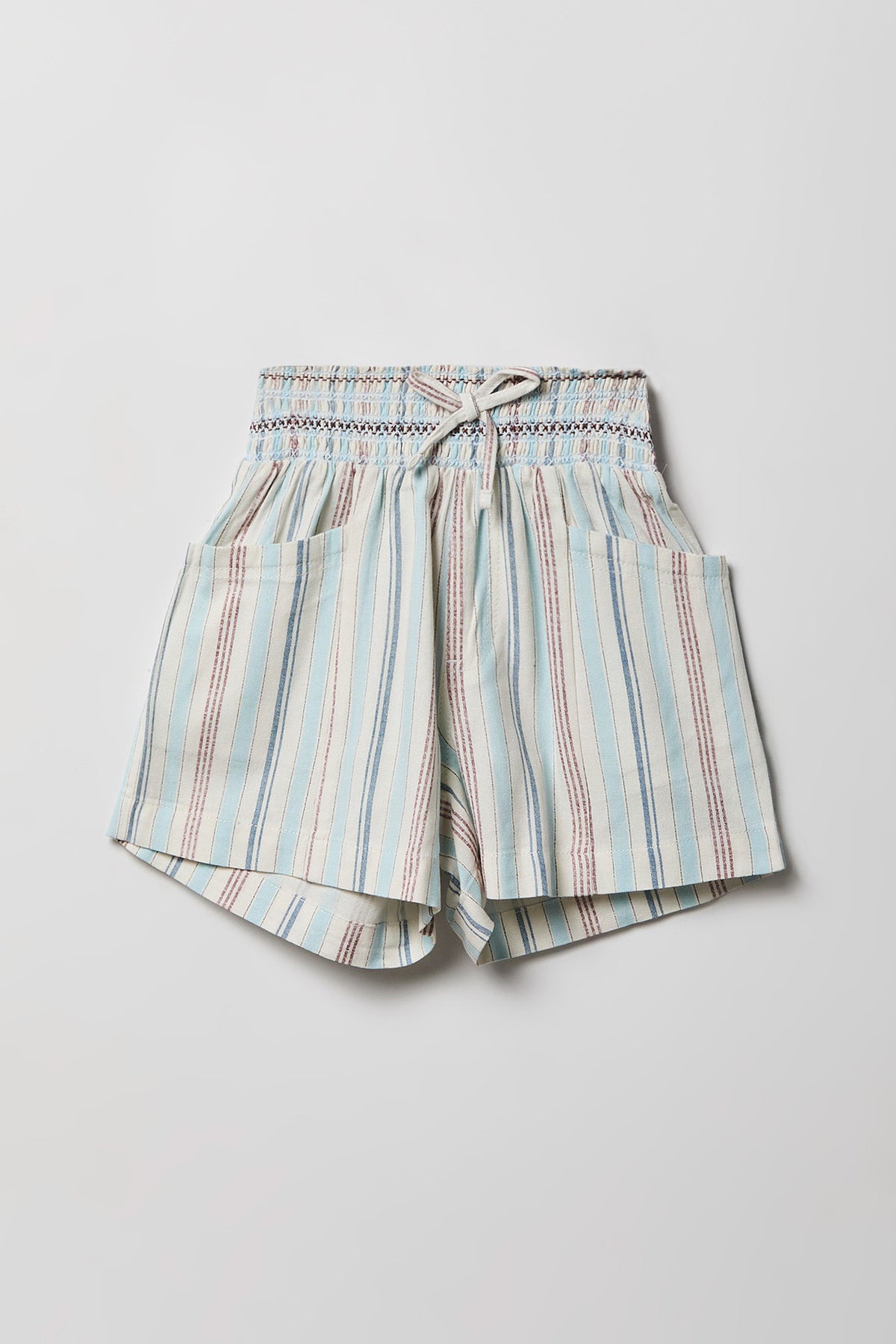 Short en mélange de lin pour fille