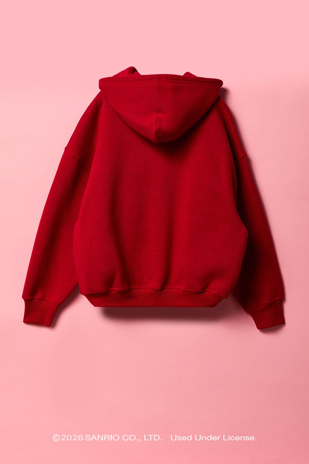 Vue alternative 2. Haut carré à capuchon en molleton de luxe avec imprimé Hello Kitty® pour fille