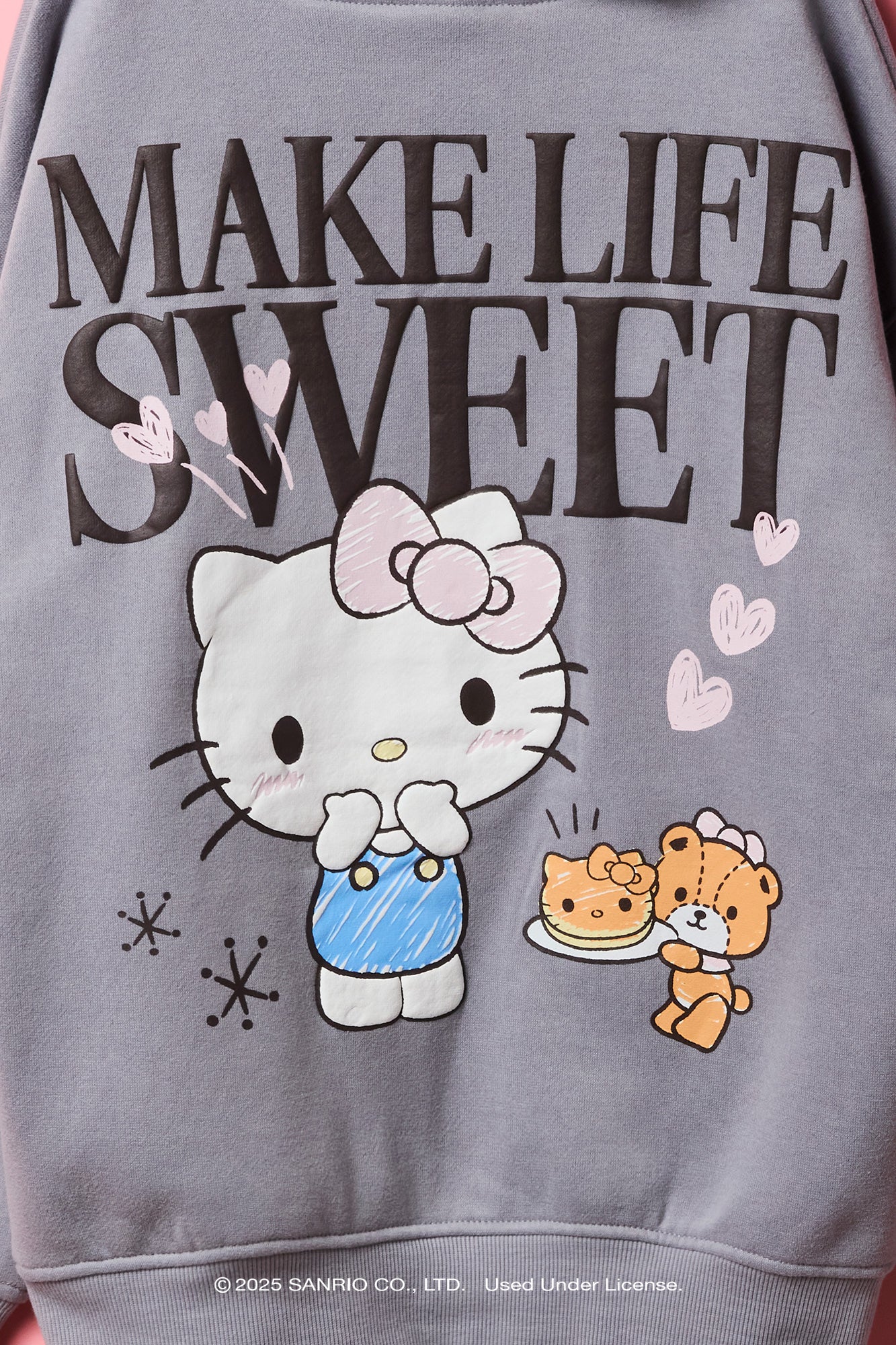 Hello Kitty® Girls Puff Print Fleece Hoodie – Urban Planet