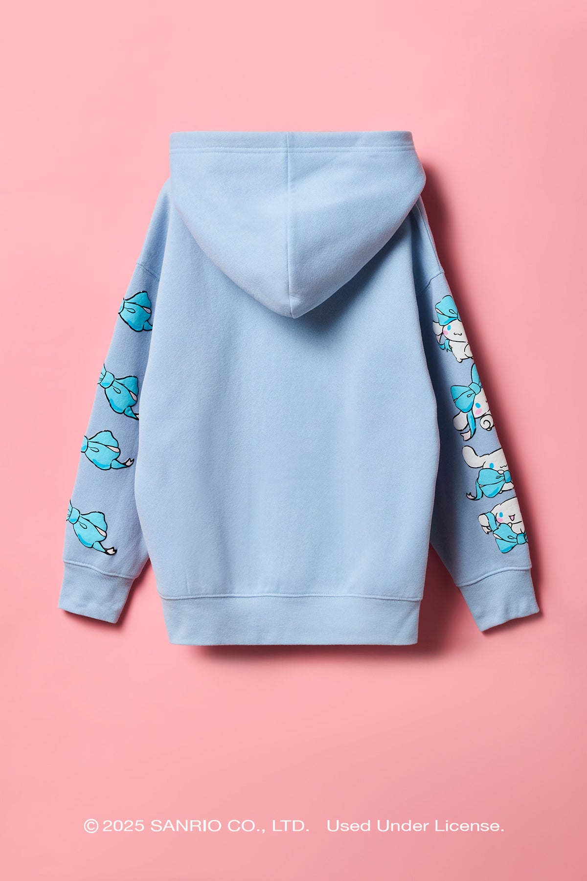Alt View 2. Cinnamoroll™ Girls Puff Print Fleece Hoodie - Blue
