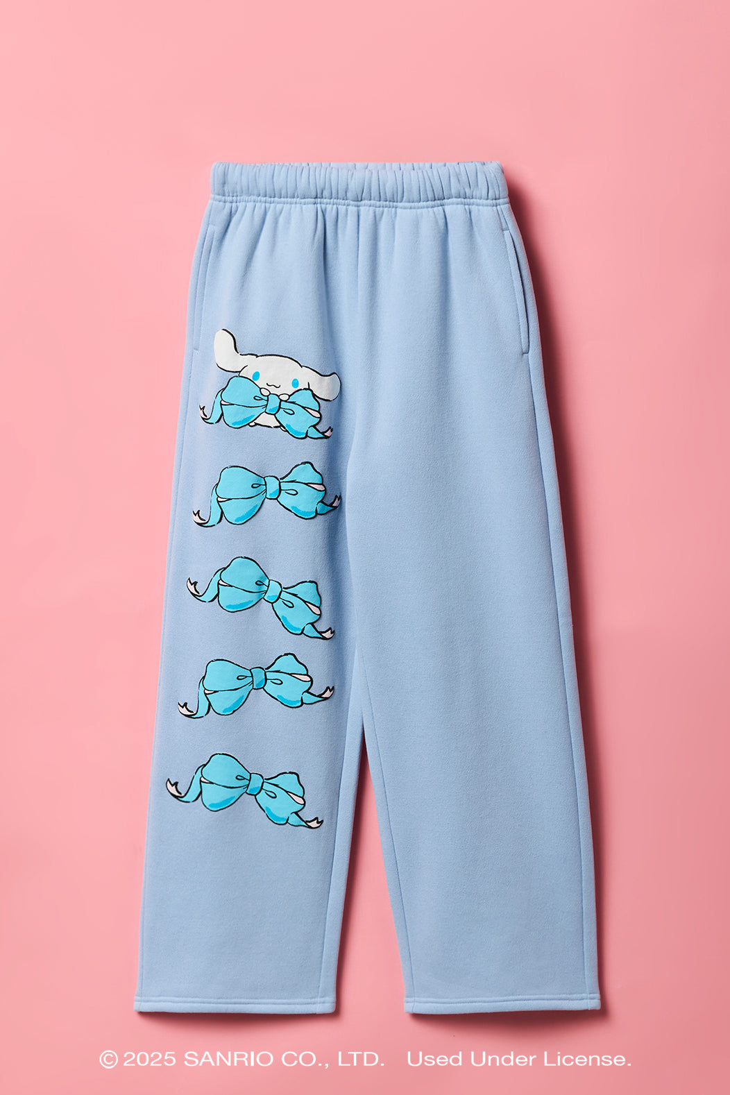 Cinnamoroll™ Girls Puff Print Wide Leg Fleece Sweatpant - Blue