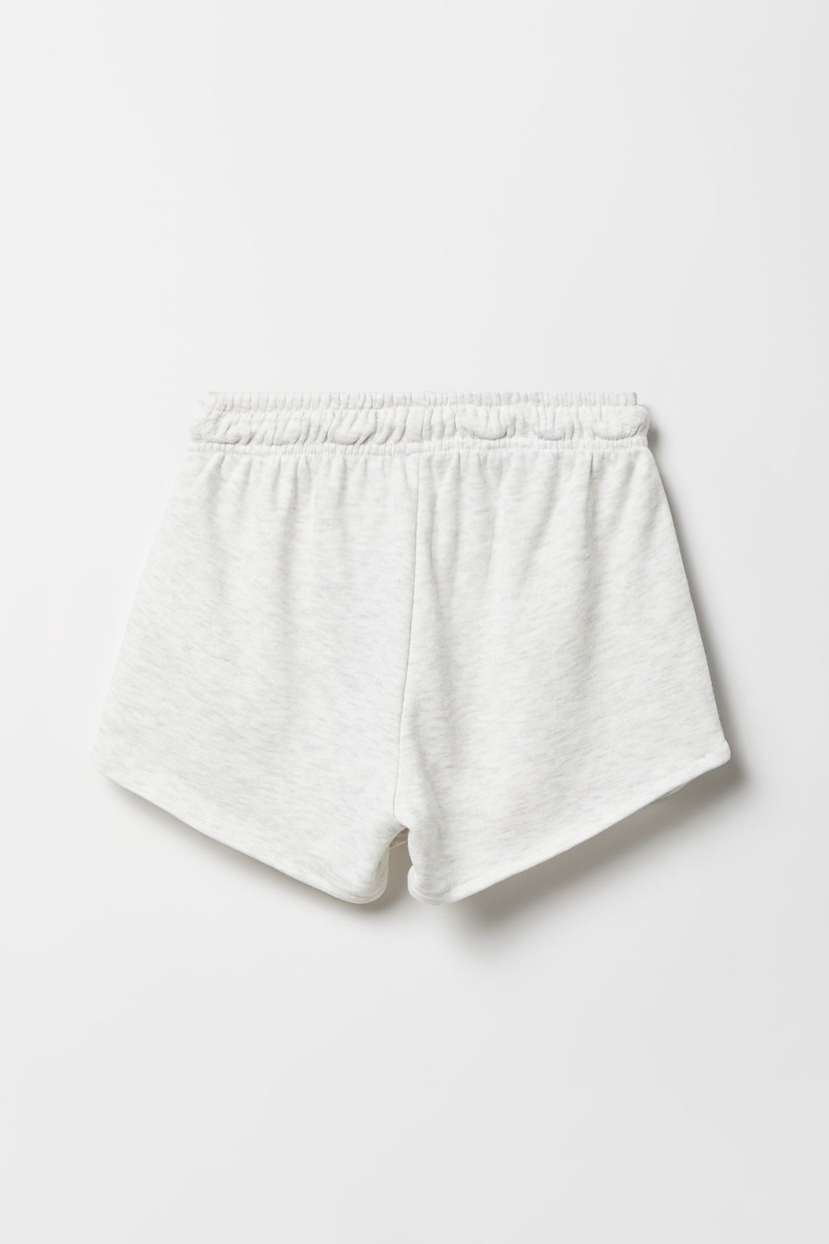 Alt View 2. Girls Active Luxe French Terry Short - Light Grey