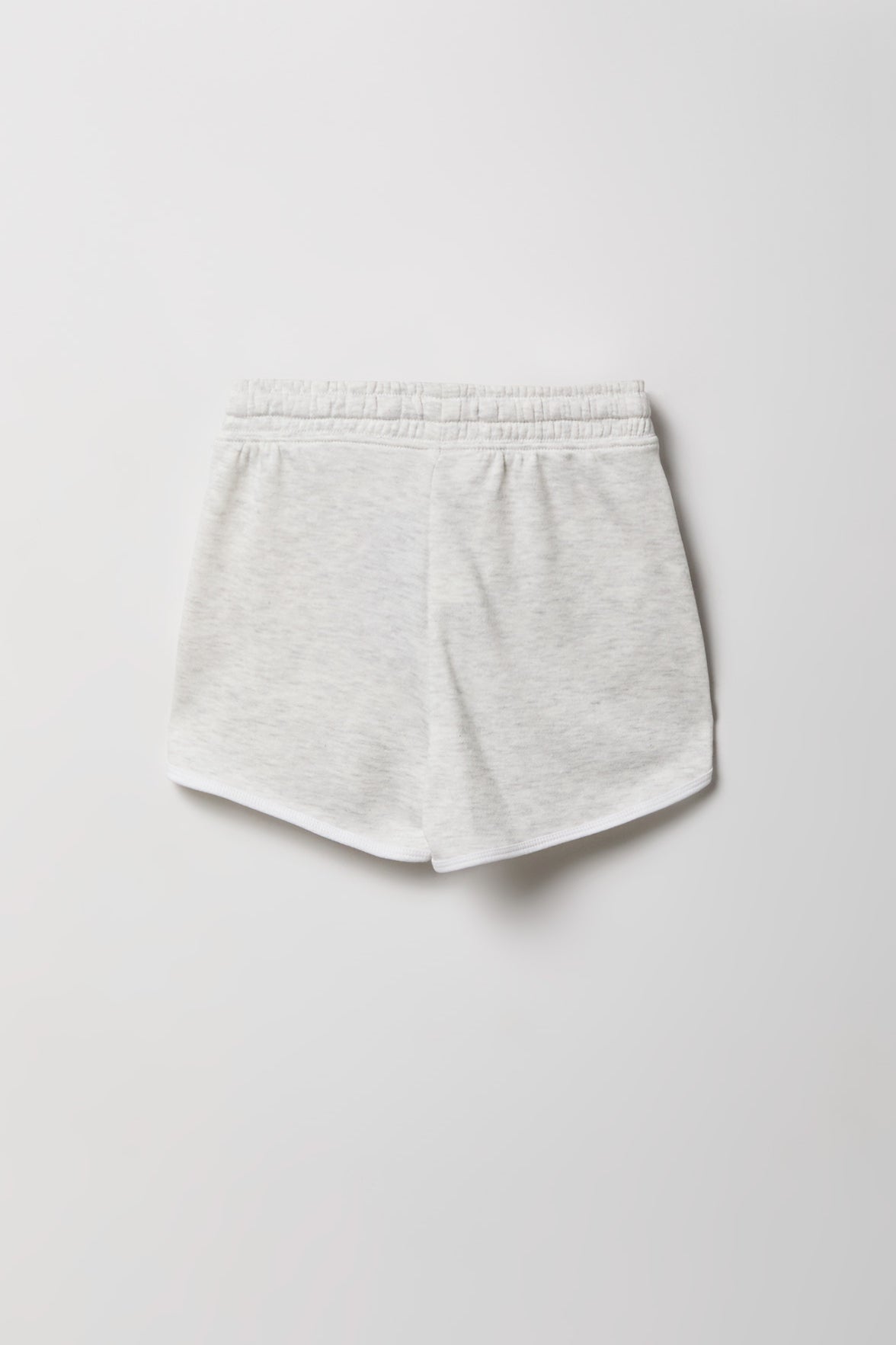 Alt View 2. Girls Luxe French Terry Active Dolphin Short - Light Grey