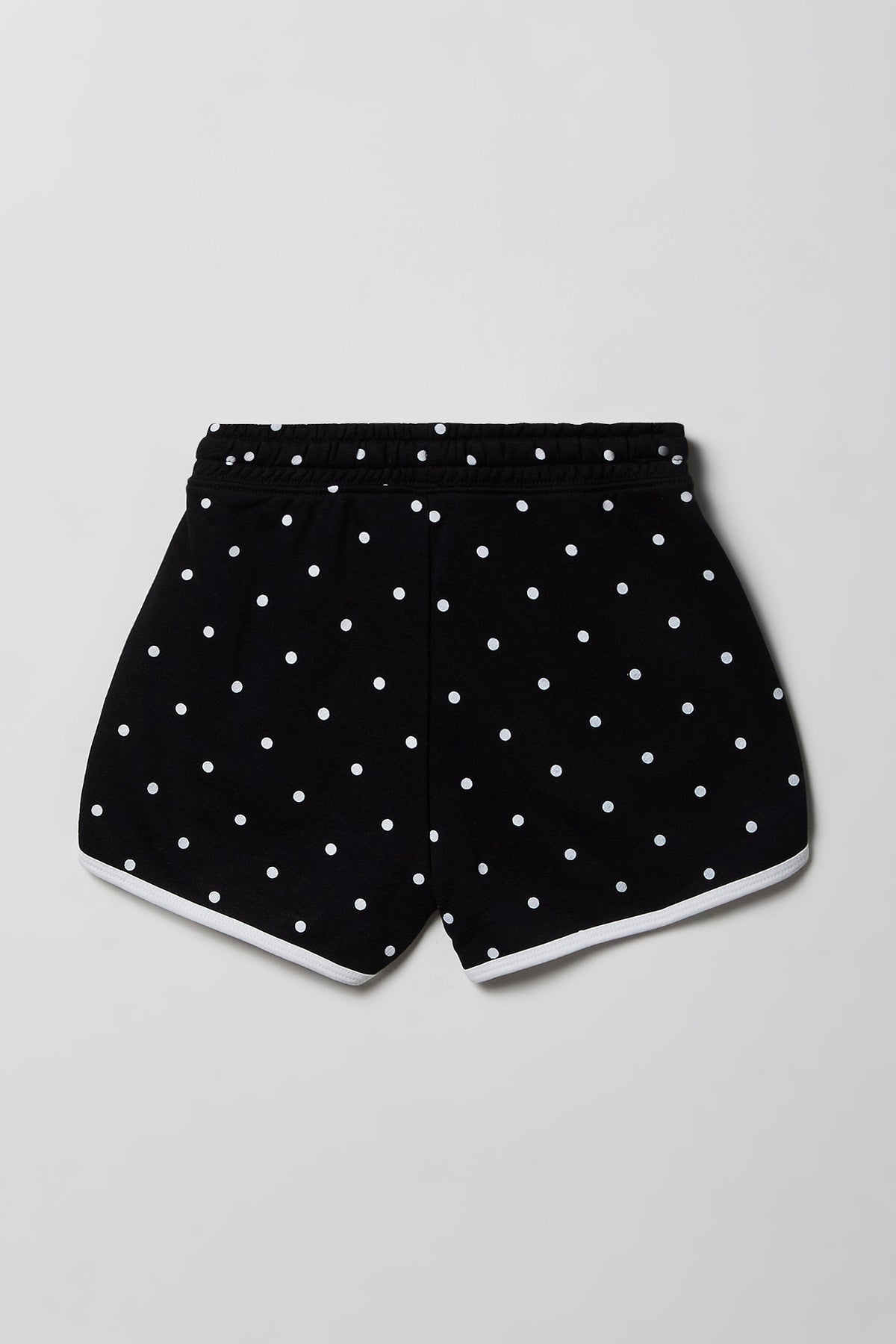 Alt View 2. Girls French Terry Dolphin Short - Black