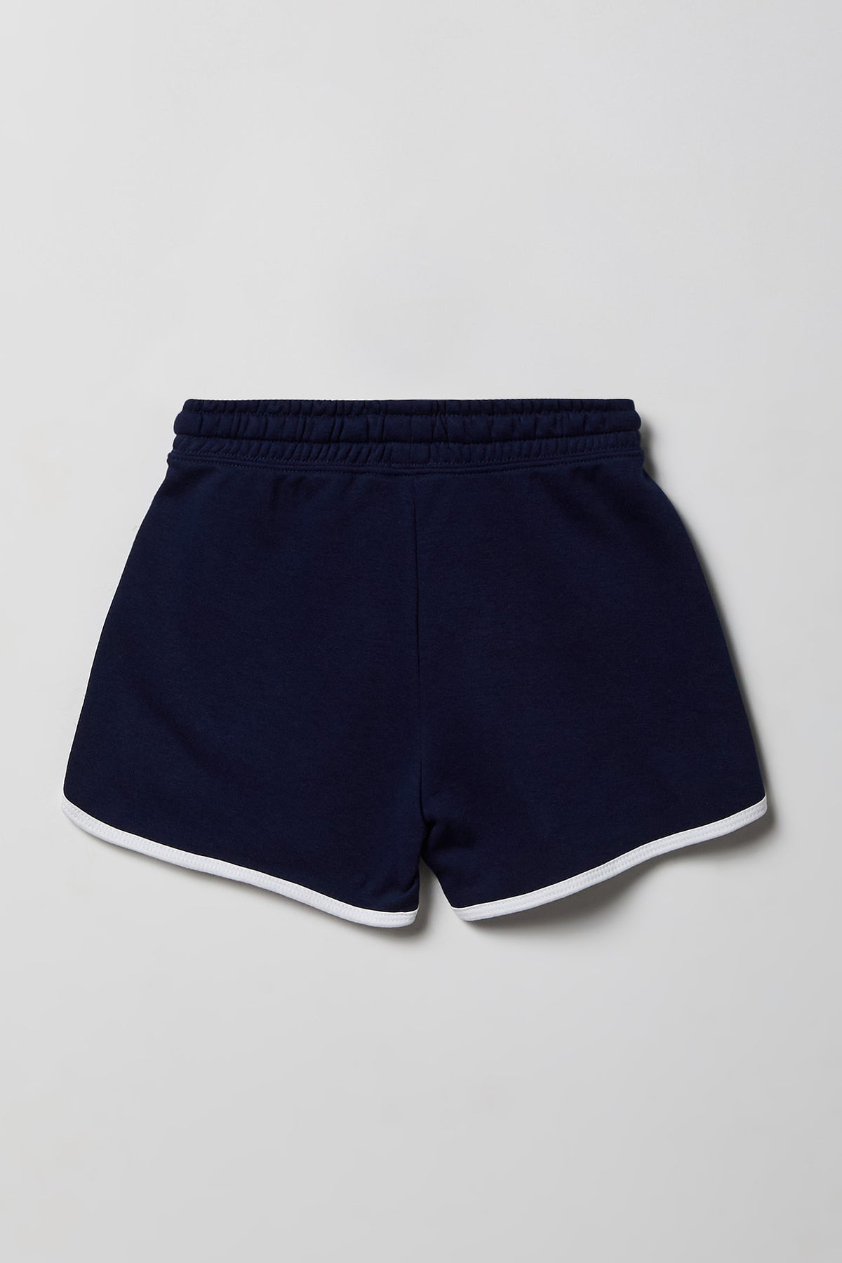 Alt View 2. Girls French Terry Dolphin Short - Navy