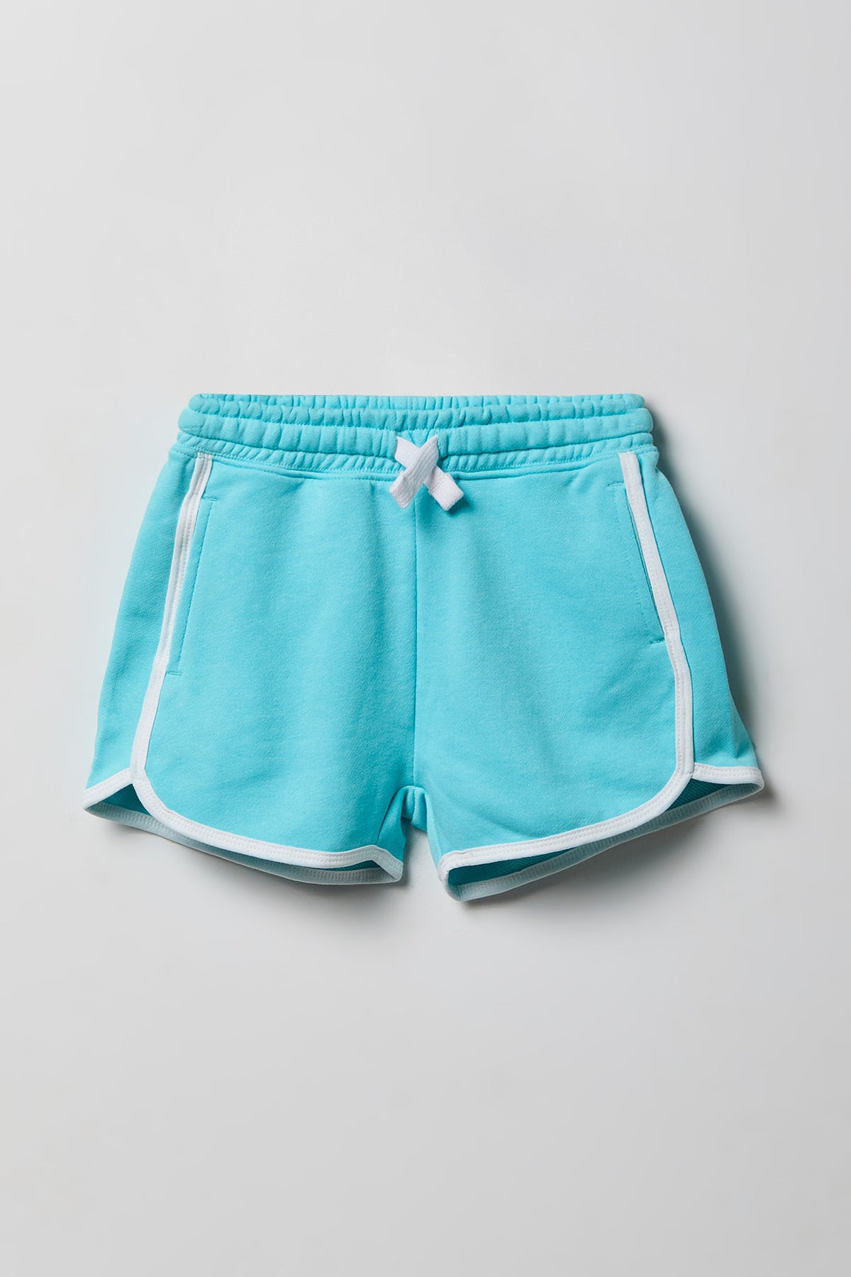 Girls French Terry Dolphin Short - Aqua