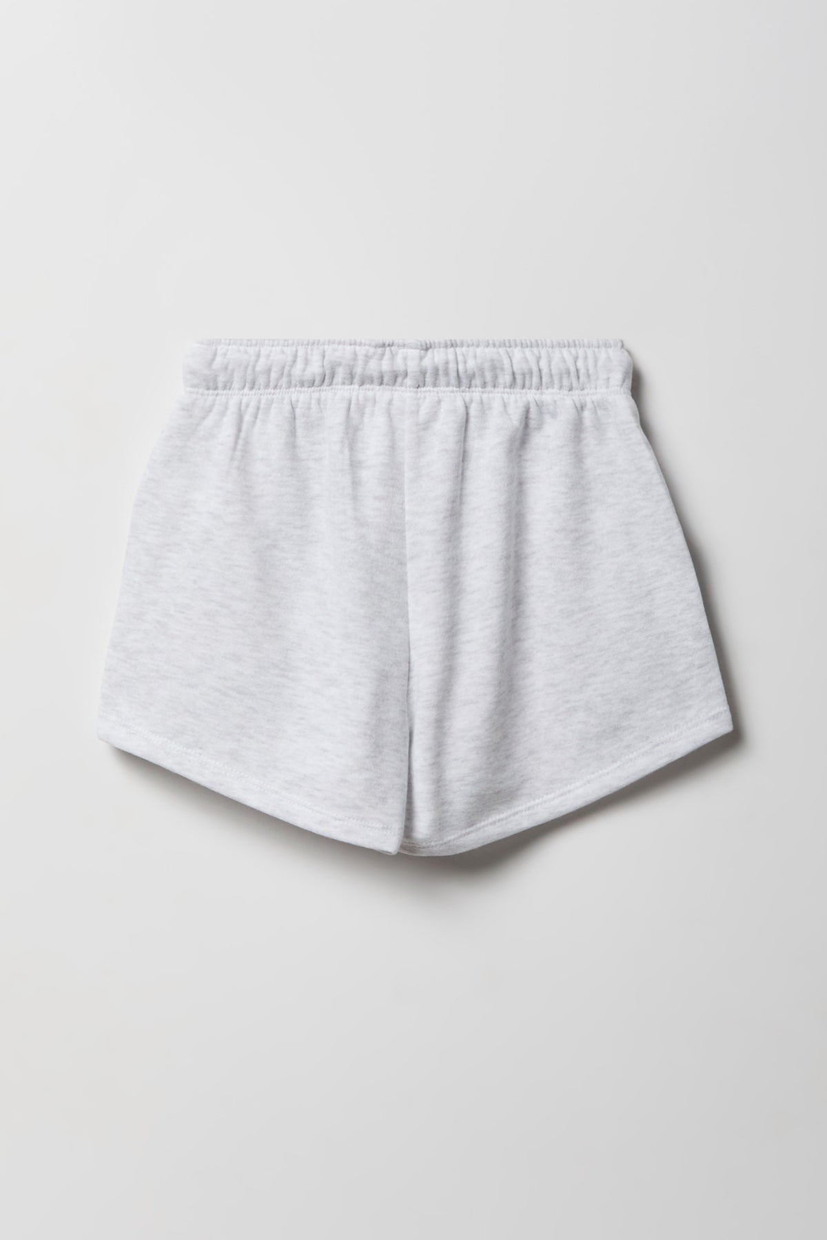 Alt View 2. Girls Classic Fleece Short - Light Grey