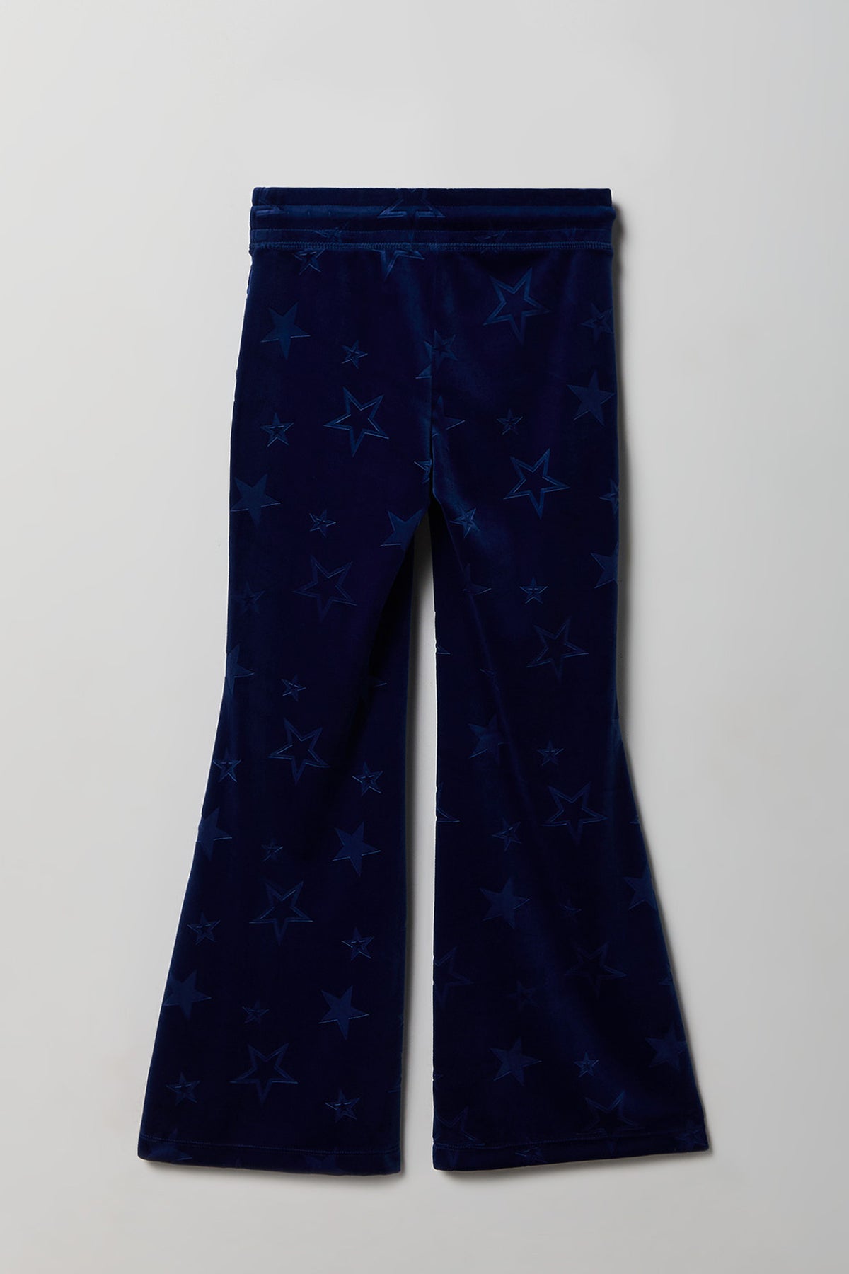 Vue alternative 2. Pantalon à jambe évasée en velours embossé pour fille