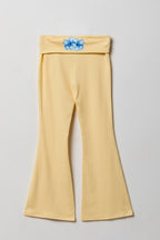 Girls Ribbed Foldover Flare Pant