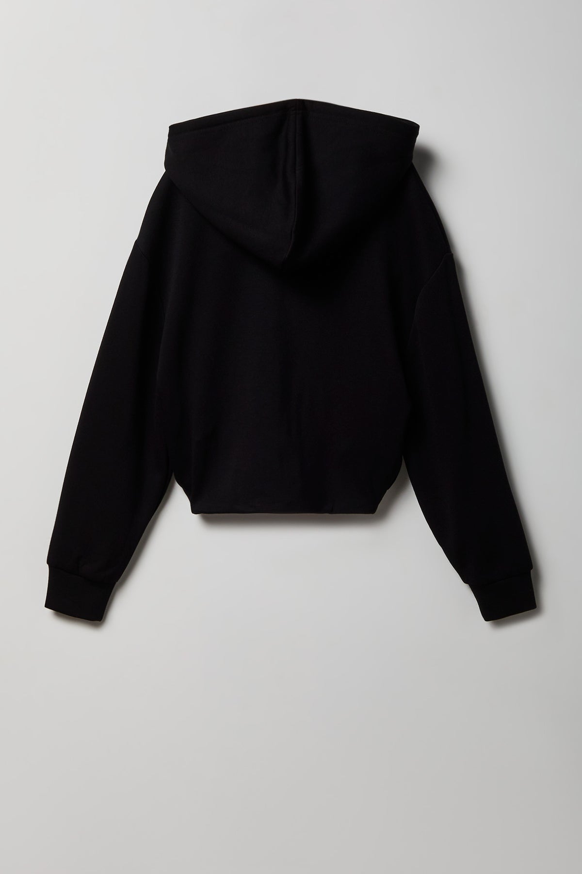 Alt View 2. Girls Active Scuba Bubble Hem Zip Hoodie - Black