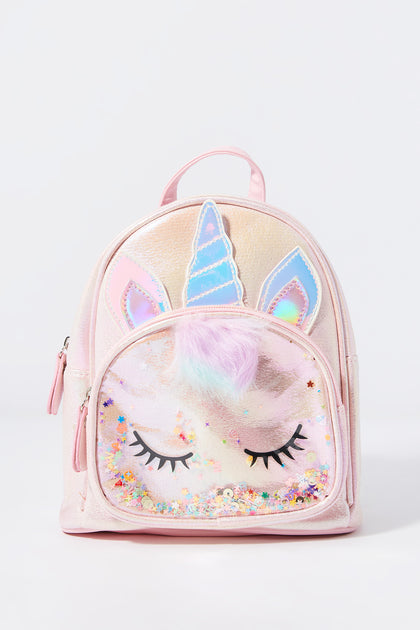 Girls Unicorn Critter Mini Backpack