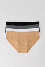 Girls Seamless Ribbed Underwear (4 Pack)