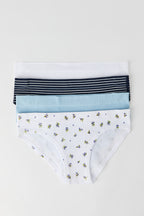 Girls Seamless Ribbed Bikini Underwear (4 Pack)