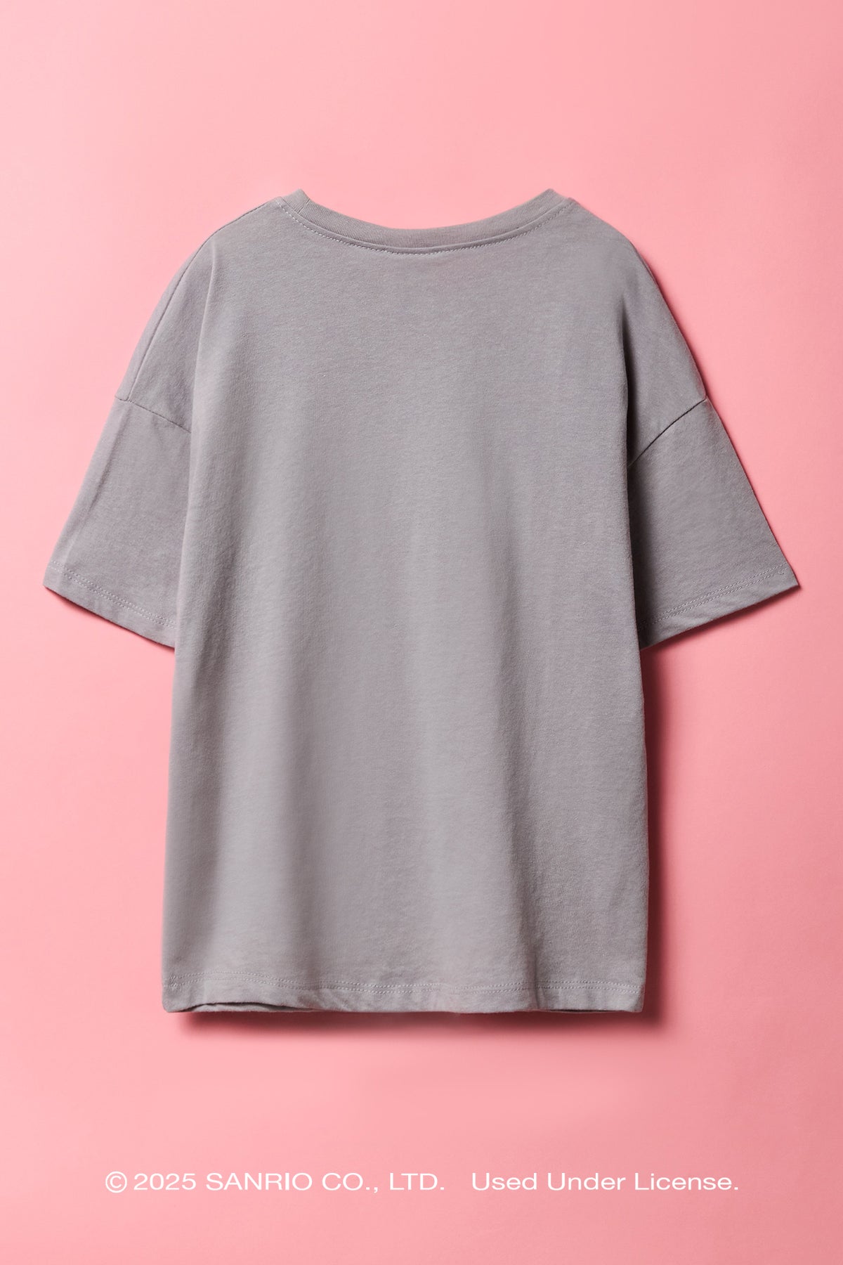 Alt View 2. Kuromi™ Girls Embroidered Oversized T-Shirt - Dark Grey