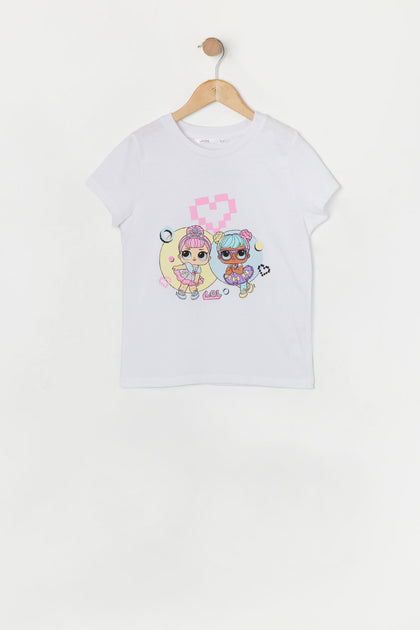 T-shirt à imprimé LOL Dolls pour fille