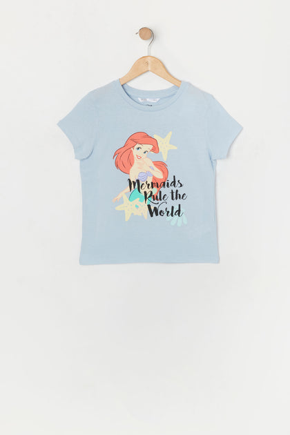 T-shirt à imprimé The Little Mermaid pour fille