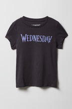 T-shirt à imprimé Wednesday pour fille