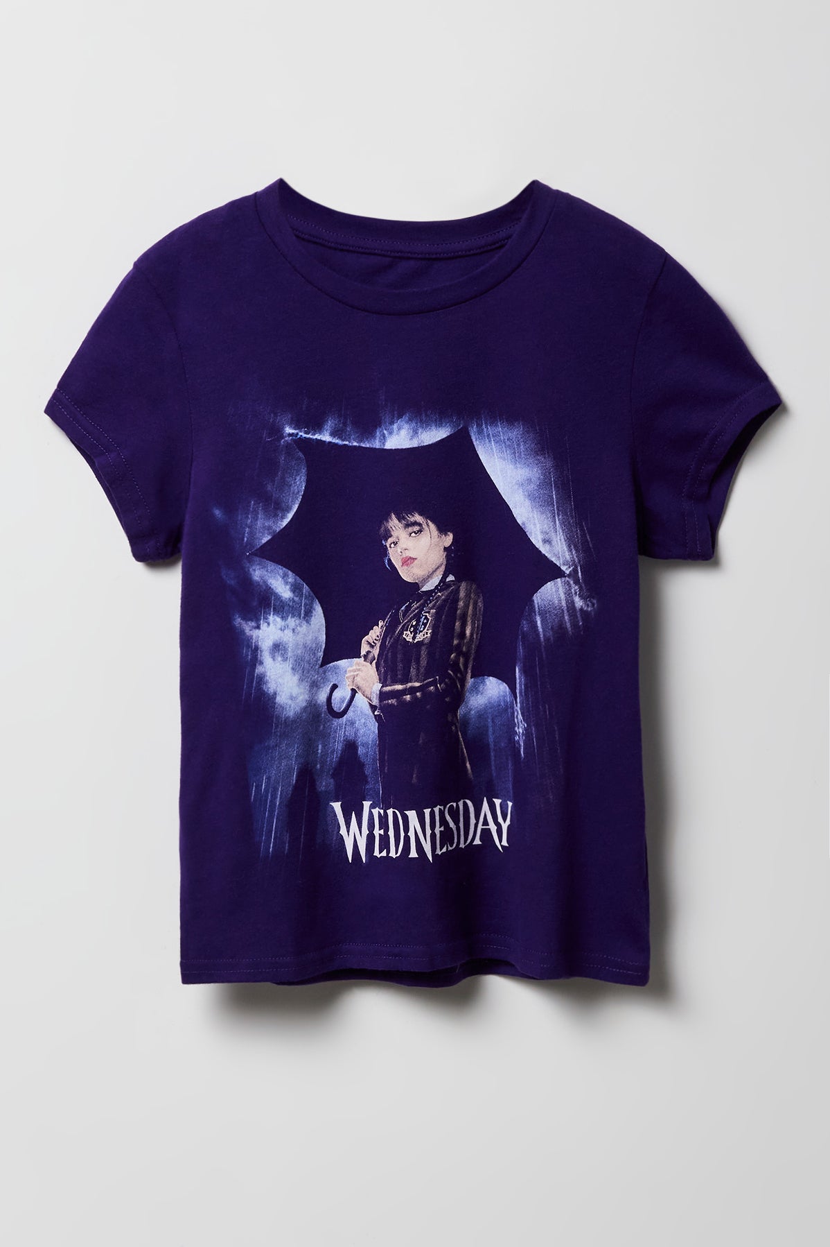 T-shirt à imprimé Wednesday pour fille