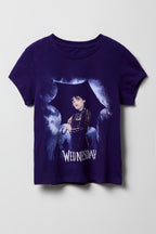 T-shirt à imprimé Wednesday pour fille