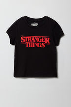 Girls Stranger Things Puff Print T-Shirt