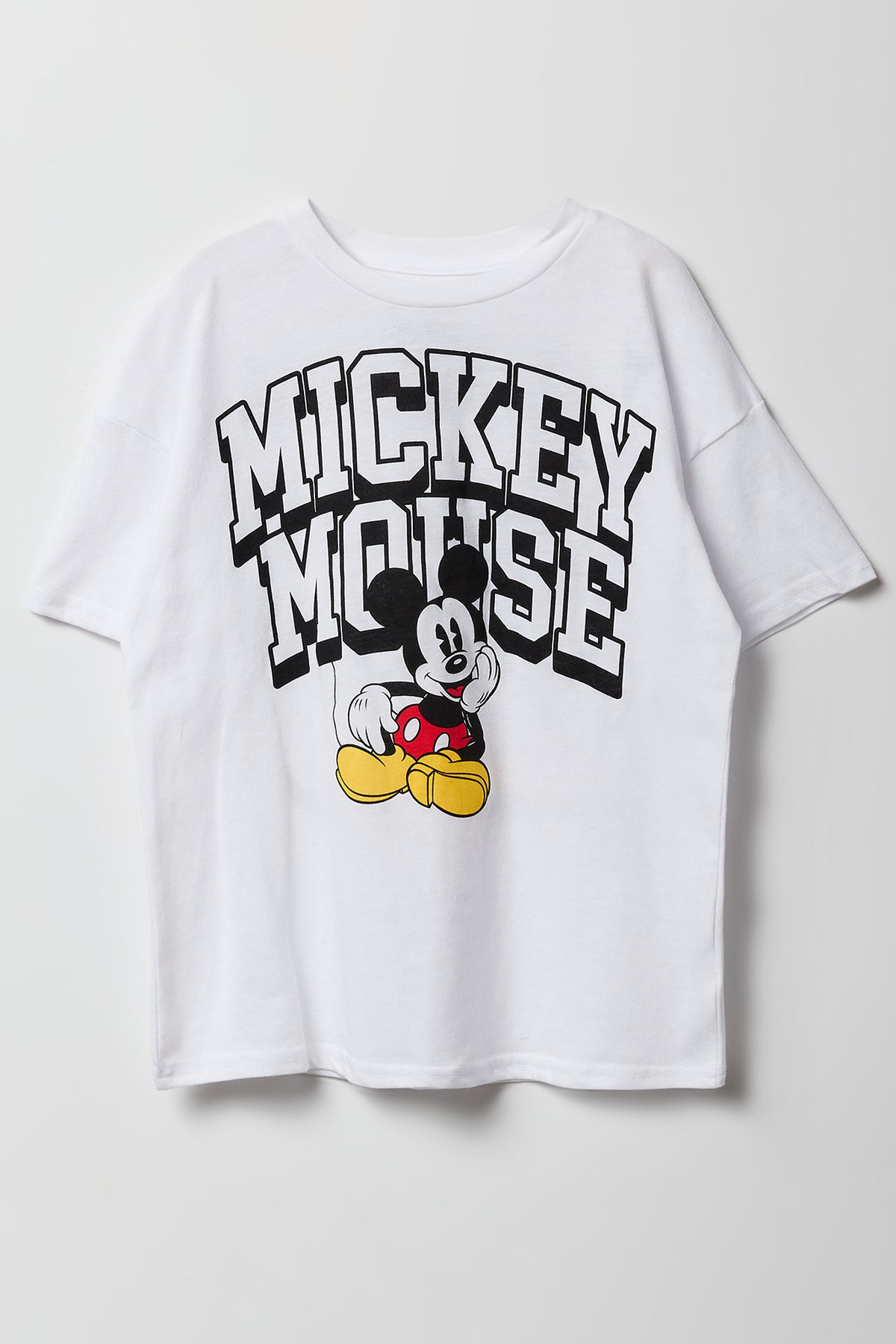 Alt View 2. Girls Mickey Mouse Graphic T-Shirt - White