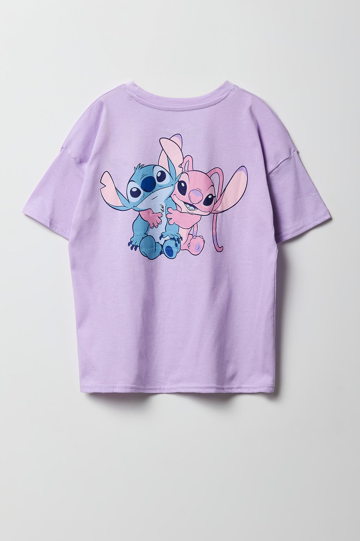 Vue alternative 2. T-shirt surdimensionné à imprimé Stitch & Angel pour fille