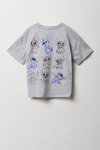 T-shirt surdimensionné à imprimé Stitch pour fille