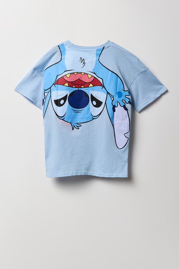 T-shirt surdimensionné à imprimé Stitch Drip pour fille